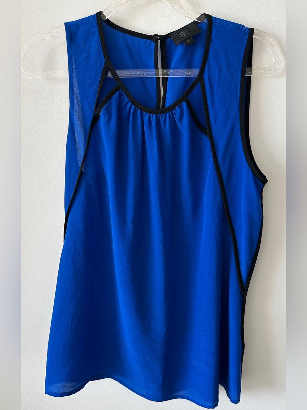 BR Royal Blue Sleeveless 100% silk